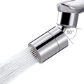 Hibbent NSF/ANSI/CAN 61 Certified Faucet Aerator, CUPC Certification 360 Degree Kitchen Sink Faucet Aerator, Dual-Function Swivel Big Angle Kitchen Faucet Attachment, Faucet Replacement Part, Chrome