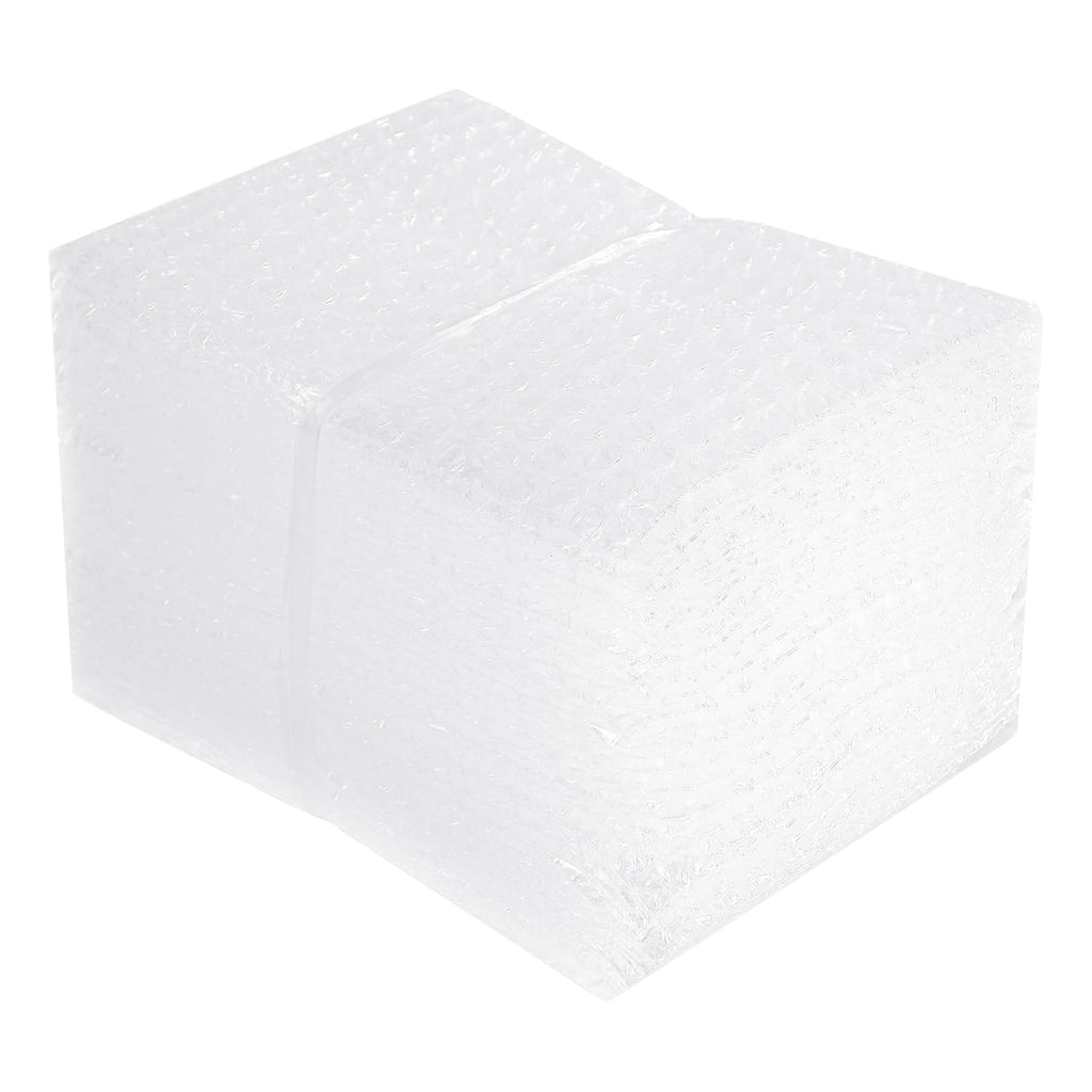 50 Pcs Bubble Pouch Wraps, 6''x8'' Clear Bubble Out Bags for Packing, Double Walled Cushioning Bags for Shipping, Storage and Moving(Not Self-Seal)