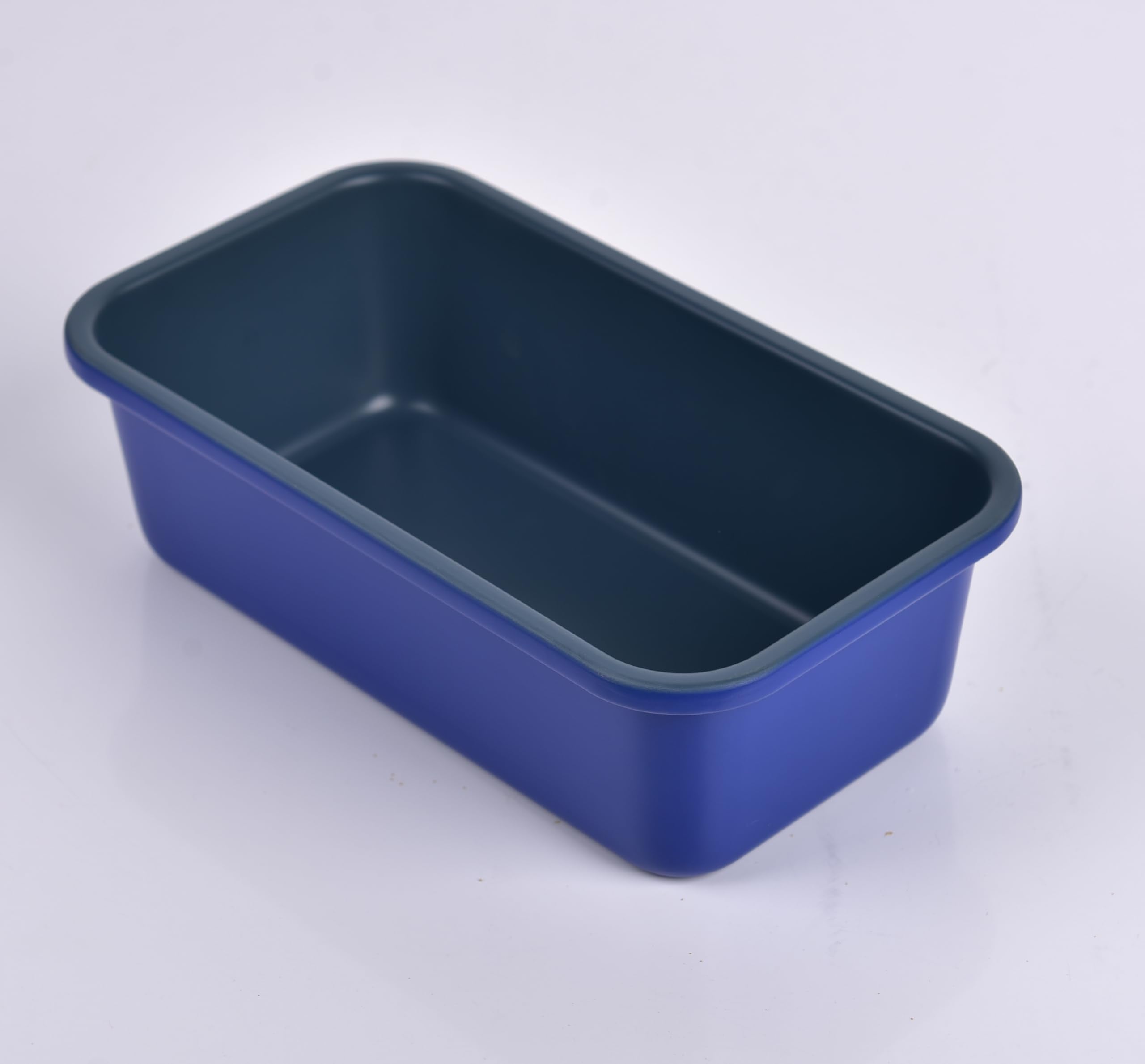 monfish loaf pans set of 2 haze blue non-stick coating Royal blue carbon steel loaf bread pans for home baking 9x5inch