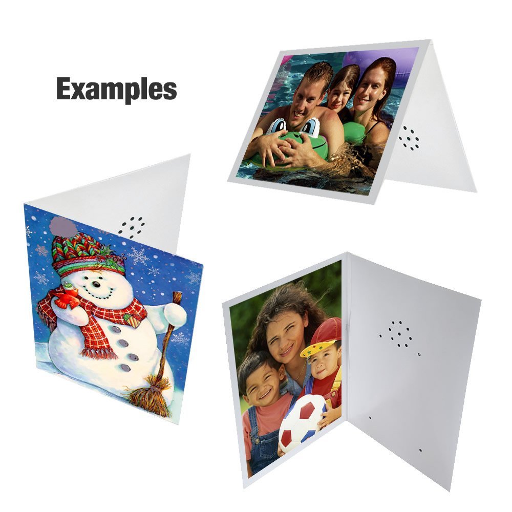 Talking Products, Voice Recordable Greeting Card, 40 Seconds Recording with Replaceable Batteries. Record and Send a Personal Voice Message for Birthday, Christmas & Mother’s Day