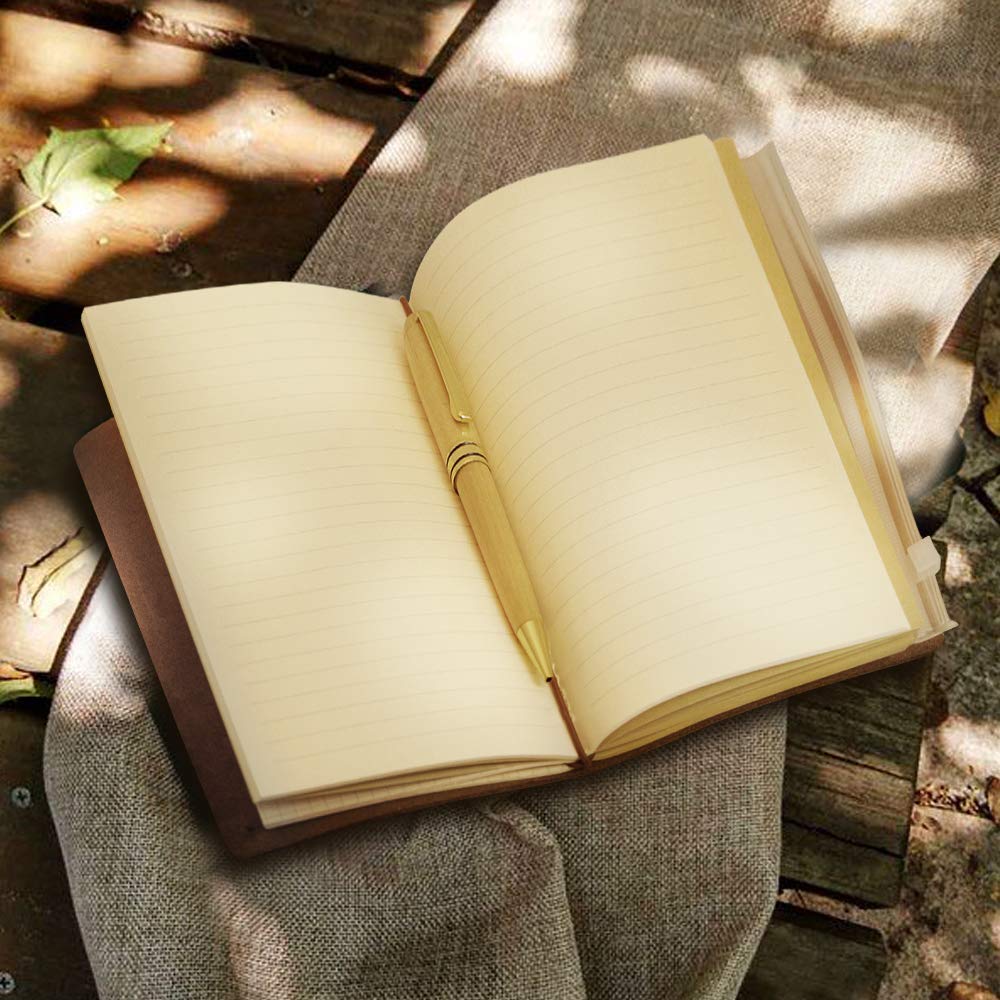 Personalized Leather Notebook Mother‘s DayTo My Wife Gift - Hand-Crafted Genuine Leather Journal for Writing, Poets, Travelers, as a Diary or Life Planner - Birthday Christmas Gifts For Wife
