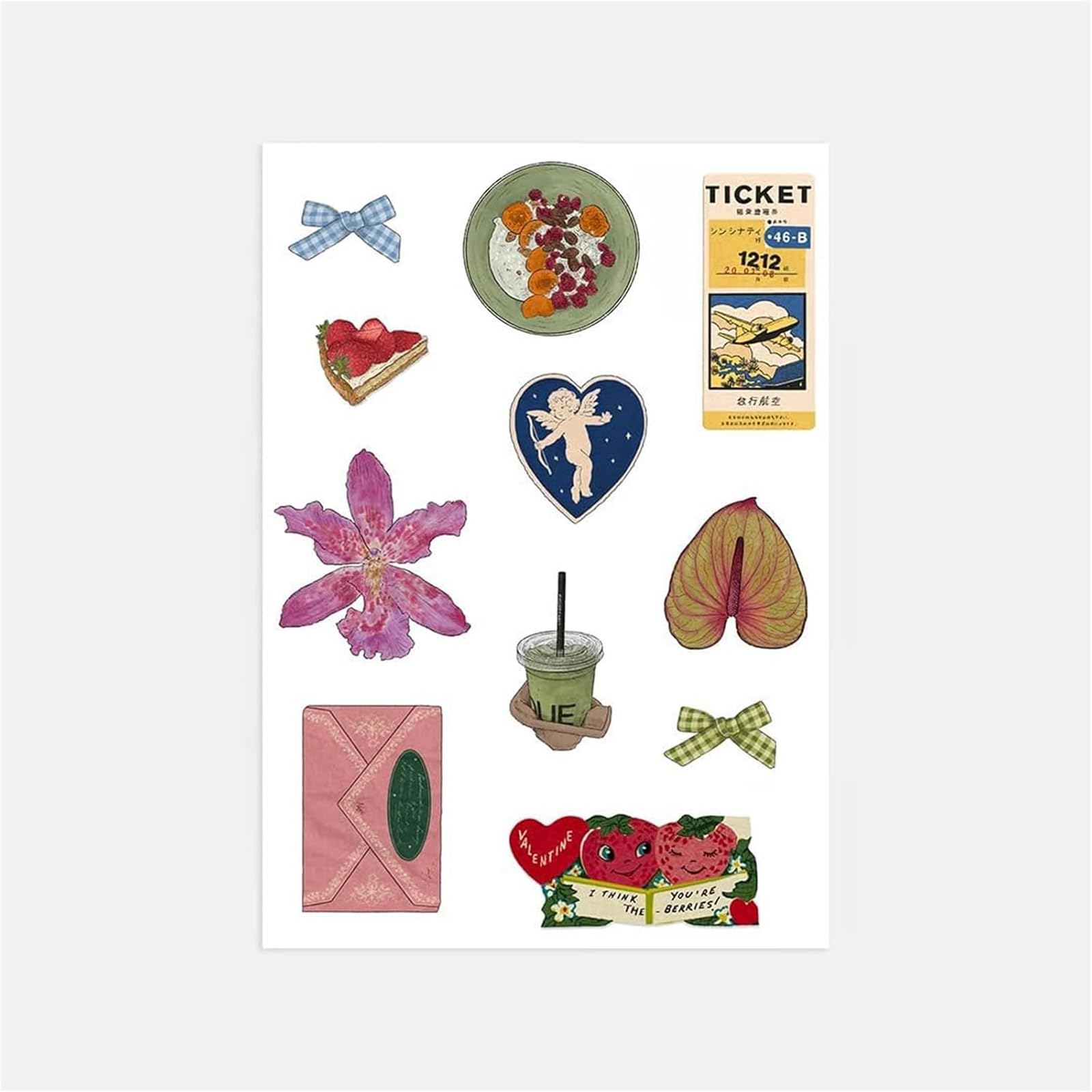 Girlhood Sticker Book - Aesthetic Cozy Stickers (1260+ Vintage Retro Designs) | Journaling/Scrapbooking DIY, Campus & Coffee Shop Craft Gift