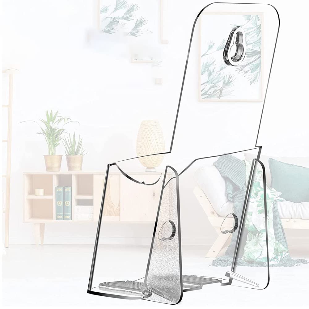 6 pack Acrylic Brochure Holder Plastic Clear Literature Holder Countertop Organizer Flyer Card Magazine Pamphlet Business Display Portable Wall Mount for Storing Letters Folders Document Cards