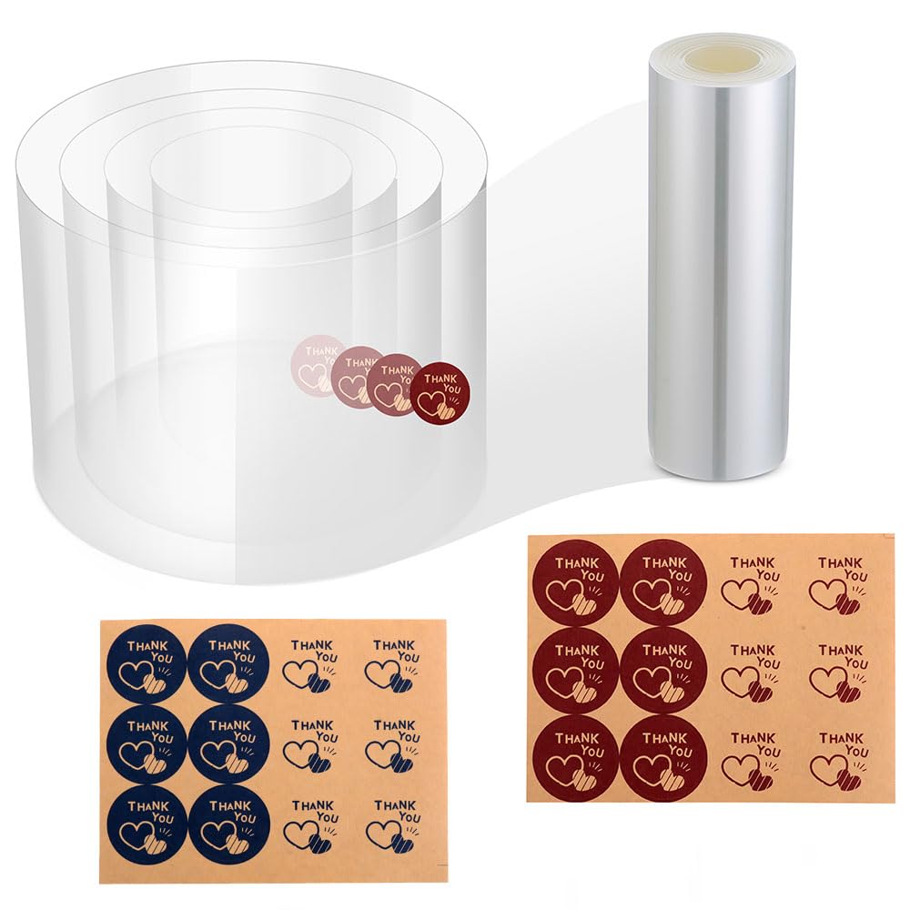 Cake Ring Extra High 15cm Acetate Cake Collar Set - Adjustable 6 to12Inch Stainless Steel Round Cake Mousse Molds Baking Ring with 6.3inchx394inch Clear Acetate Sheets Cake Roll for Pastry, Cake Decor