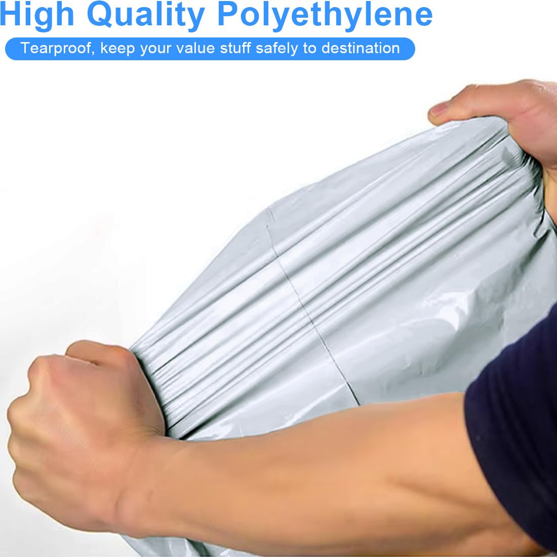 14.5" x 19" Poly Mailers, Strong Self Seal Shipping Bags, 100 Pcs Poly Packaging Bags for Clothing, Mailing Envelopes, Shipping Envelopes, Boutique Custom Bag, Waterproof, Tear Proof