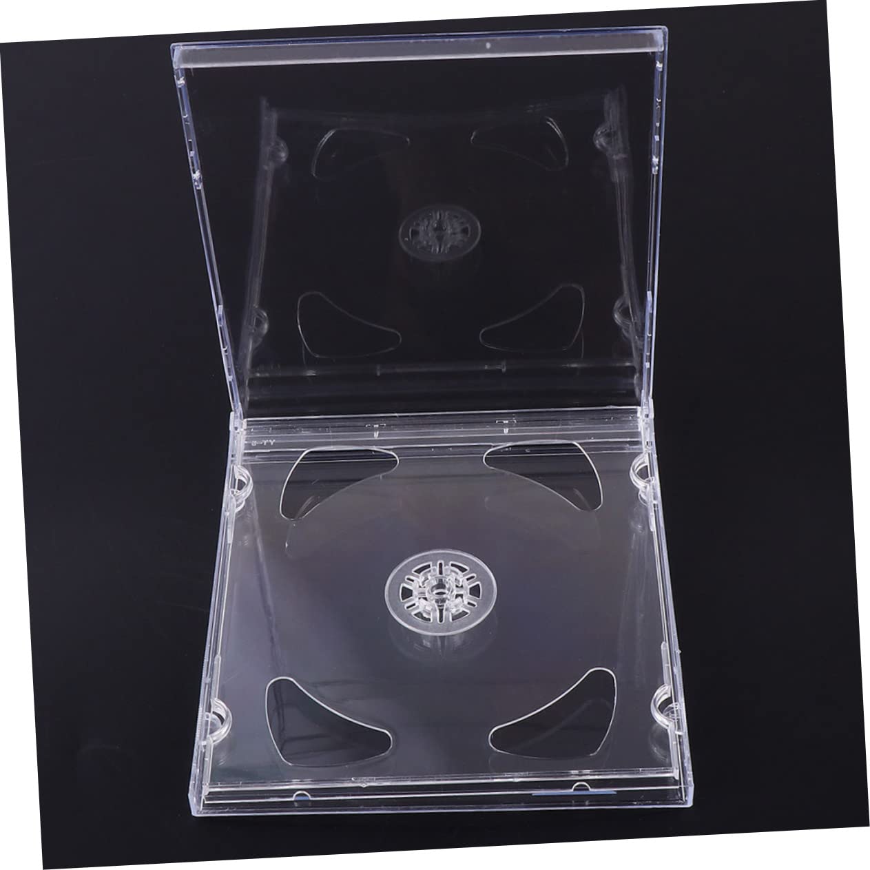 Cabilock Double Cd Jewel Cases Transparent DVD Holders Clear Cd Storage Cases for Compact Disc Protection and Portable Organization