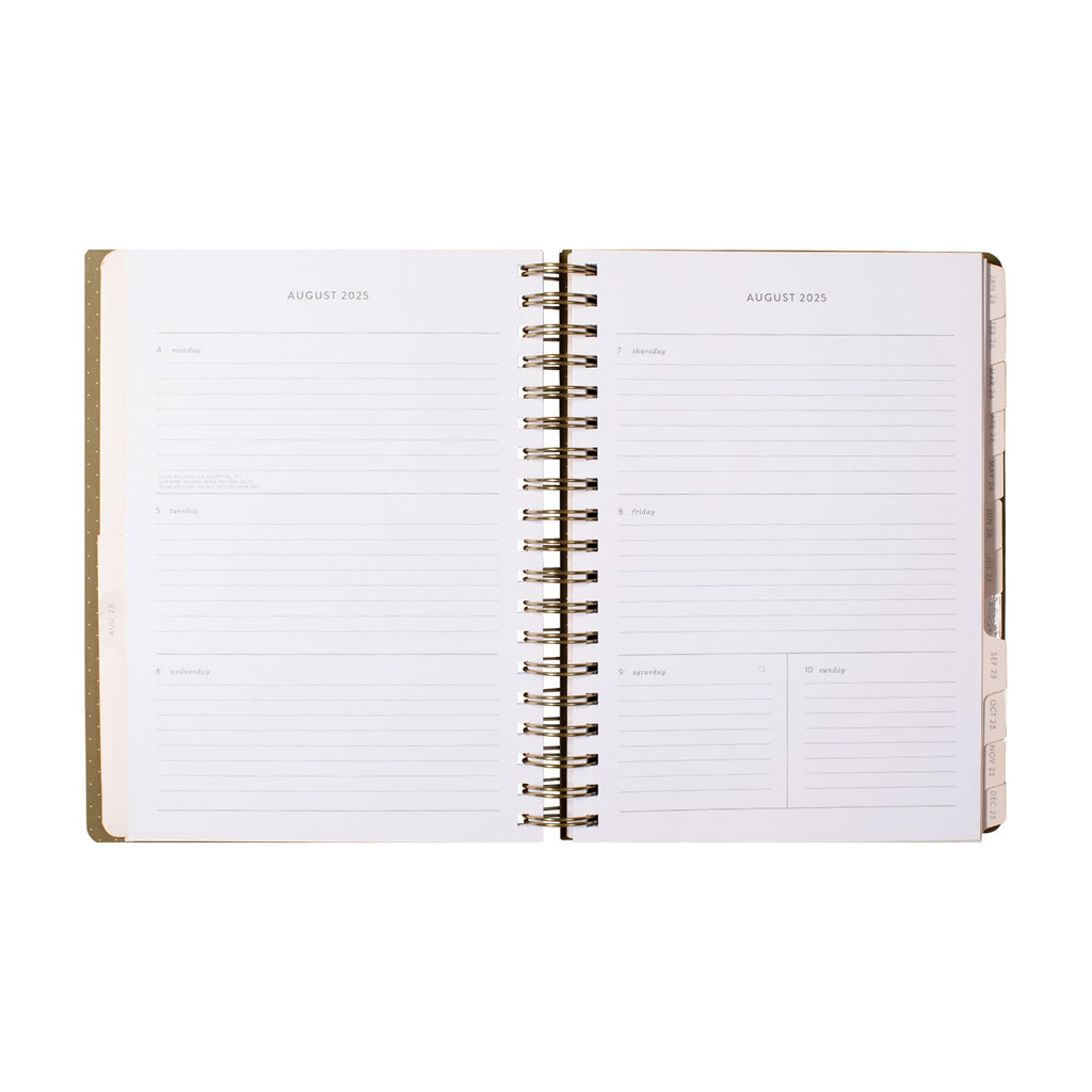 Fringe Studio 2026 Spiral Weekly Planner, Aug 2025 - Dec 2026, 17 Month, Paperback Cover, "HERITAGE HYDRANGEA", 8"w x 10"h, 240 Pages (844PA052)