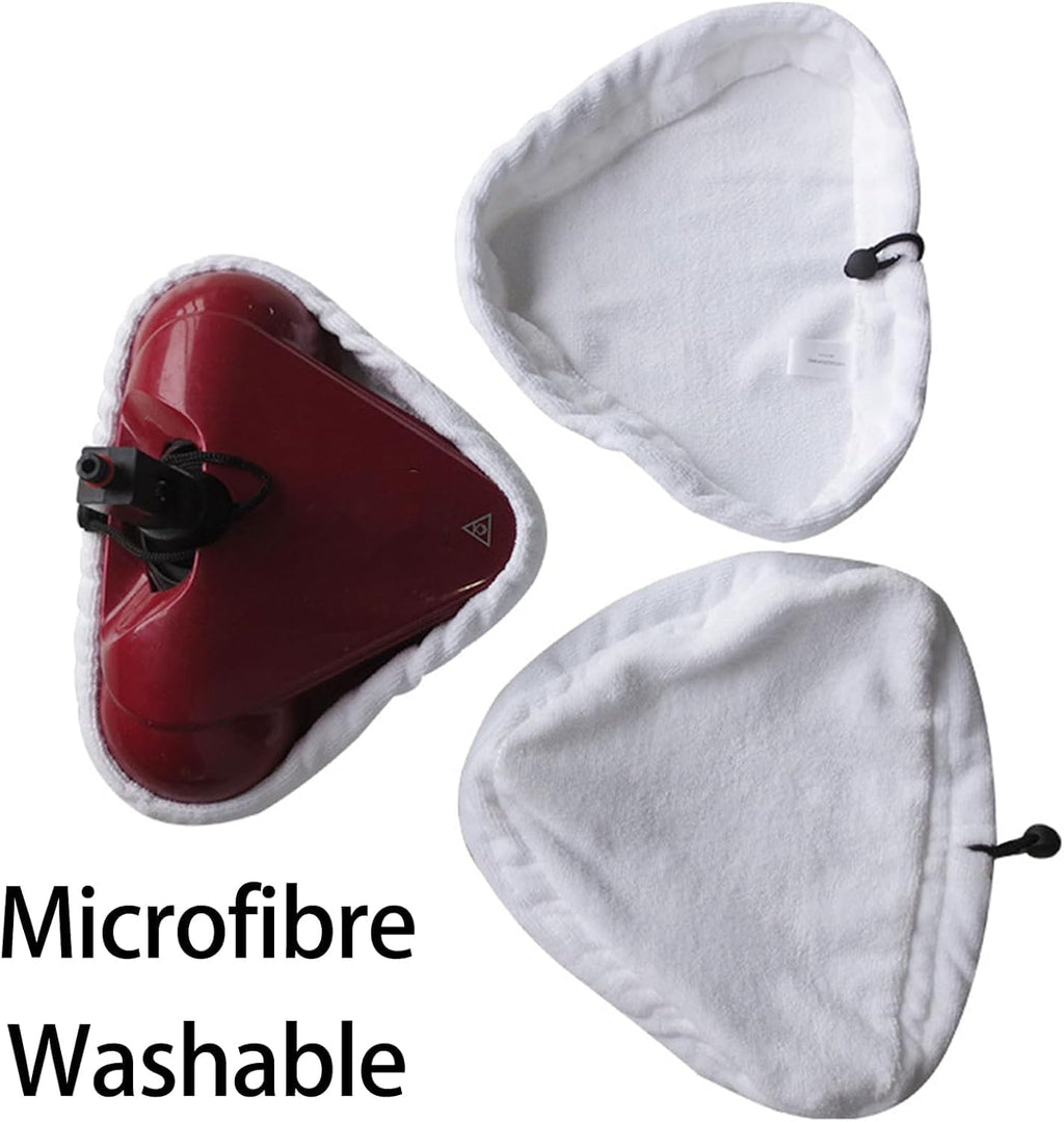 6 Pack Steam Mop Replacement Pads for Shark H2O H20 X5, Washable Microfiber Cloth Pads, Triangular Replacement Pads