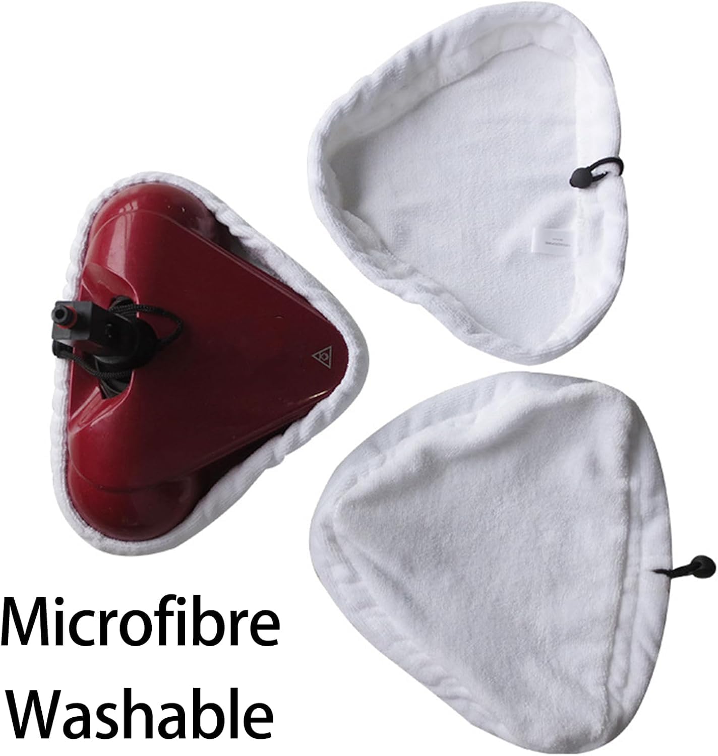 6 Pack Steam Mop Replacement Pads for Shark H2O H20 X5, Washable Microfiber Cloth Pads, Triangular Replacement Pads