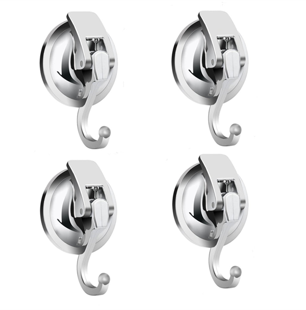 Heavy Duty Vacuum Suction Cups Hooks (4Pack) Specialized for Kitchen&Bathroom&Restroom Organization, by iRomic
