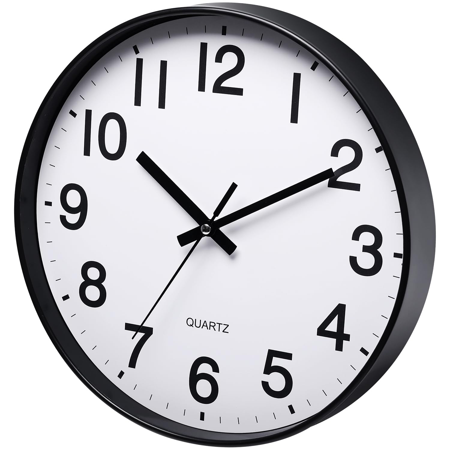 12 Inch Round Wall Clock Silent & Non-Ticking Simple Wall Clock Operated for Living Room Bedroom Kitchen (30 cm/ 12")