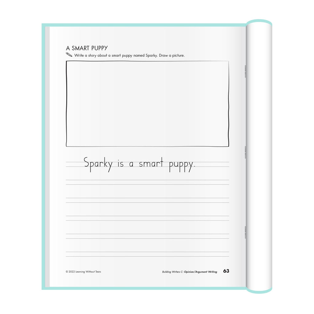 Learning Without Tears Building Writers, Student Edition- Grade 2, Writing Skills in Narrative, Information, Opinion Style, Writing Fluency- Independent Writing or Whole Class- For School and Home Use