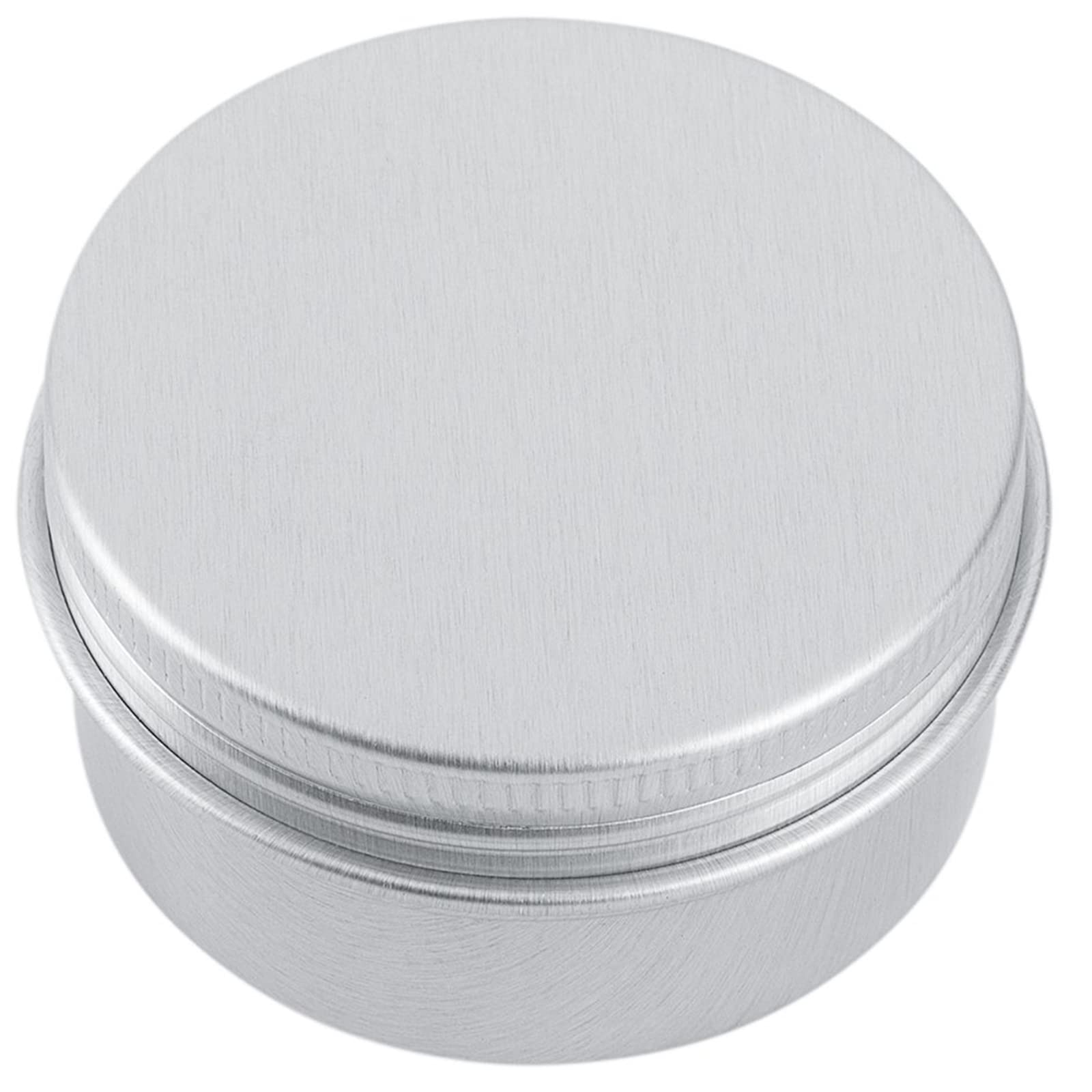 Tosnail 60 Pieces 1 oz Containers with Lids, Lip Balm Containers, Tin Cans with Lids Small Candle Jar Metal Tin Containers Salve Tins