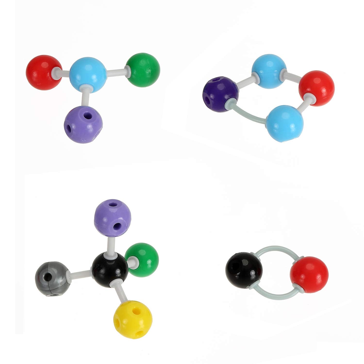 YOPAY 240 Pieces Molecular Model Kit, Organic and Inorganic Chemistry Molecular Structure Model, 86 Atoms and 153 Links and 1 Short Link Remover Tool