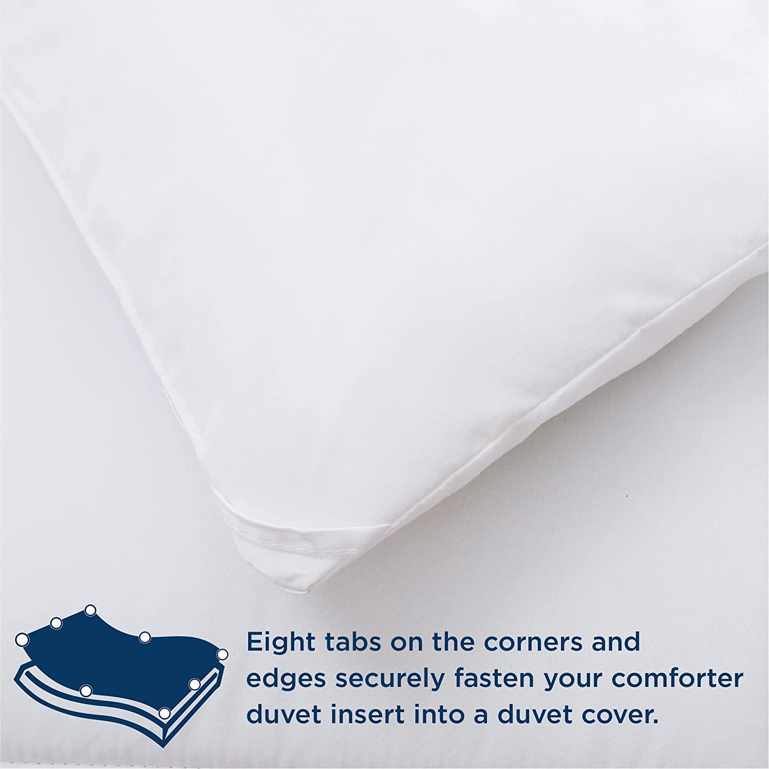 Comforter Twin Size Goose Down Alternative Microfiber Quilted Solid Comforter/Duvet Insert - Ultra Soft Hypoallergenic Bedding - Medium Warmth for All Seasons Twin Comforter - White