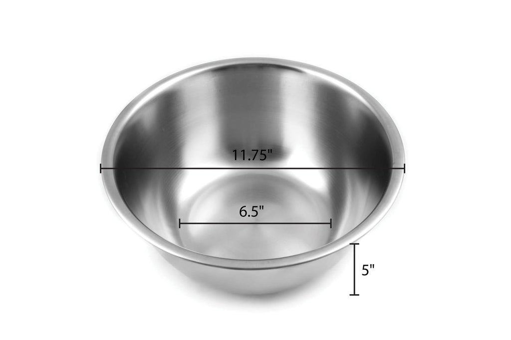 Fox Run 7329 Large Mixing Bowl, Stainless Steel, 6.25-Quart