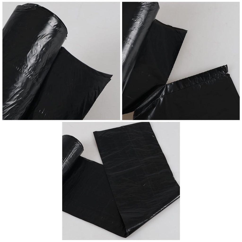 Wakikini 13 Gallon Kitchen Garbage Bags, 50 L Large Trash Bags, 150 Bags, Black