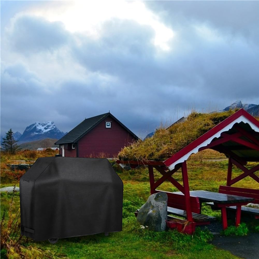 BBQ Grill Cover 50 Inch Heavy Duty Waterproof Barbecue Cover,40-Inch Heavy Duty 210d Oxford Waterproof Grill Cover,Dustproof and Windproof Barbecue Cover for Outdoor Suitable for Most Brands