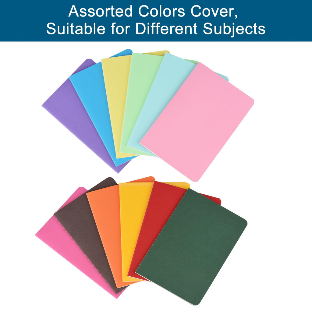 12 Pack ZCZN A5 Notebooks Journals for Travelers, Bulk Lined Notebook for Work, School Supplies, Writing Diary, 60 Pages/30 Sheets,8.3x5.5 inch Travel Journal Set (12 colors)