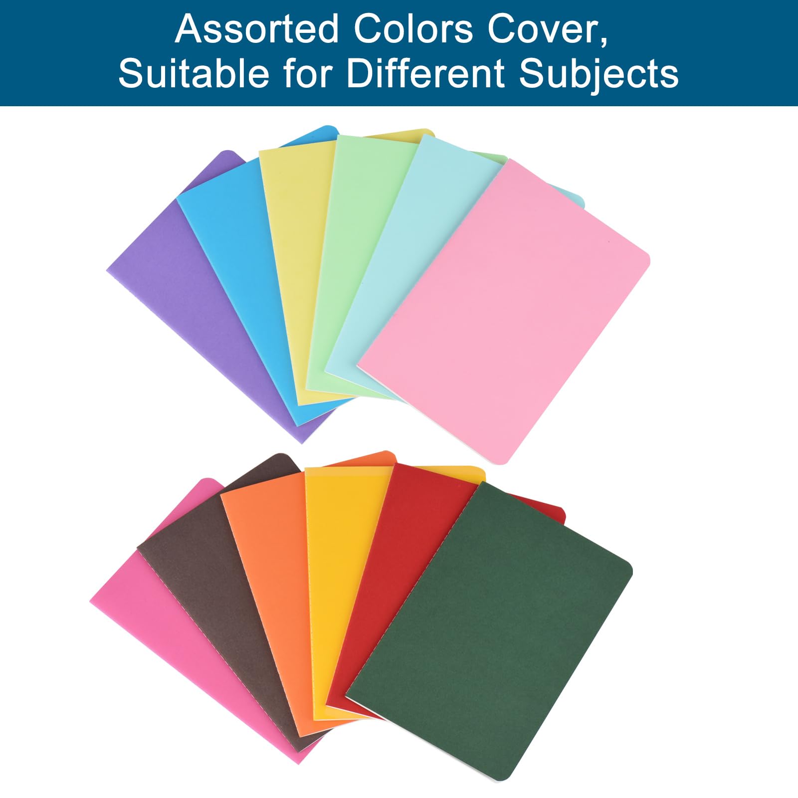 12 Pack ZCZN A5 Notebooks Journals for Travelers, Bulk Lined Notebook for Work, School Supplies, Writing Diary, 60 Pages/30 Sheets,8.3x5.5 inch Travel Journal Set (12 colors)