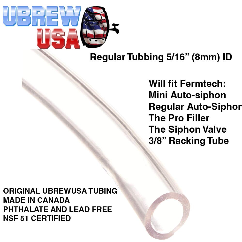 Fermtech 3/8" Mini Deluxe Siphoning Kit, Mini Auto - Siphon, Pro Wine Bottle Filler, Clamp and Tubing by UbrewUsa