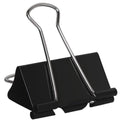 Aniann 24 Pack Extra Large Binder Clips 2 inch Black Jumbo Paper Binder Clips Big Metal Paper Clamps for Home School Office