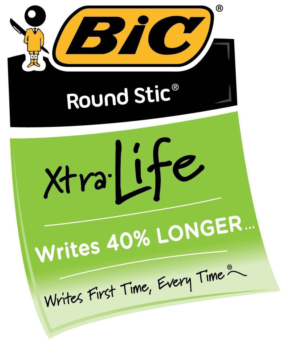 BIC Round Stic Ball Pen, Medium Point, 1.0 mm, Red Ink, Pack of 60 (GSM11RD)