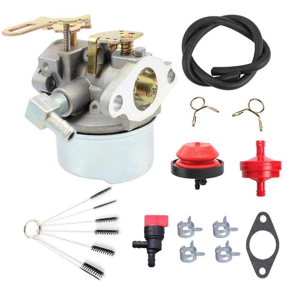 Podoy Upgrade 640084B Carburetor Carb Kit with Smooth Engine Performance, Compatibe with Te-cumseh 4HP 5HP HS50,HSSK40, HSSK50, HSSK55, 640084, 632107, 640105, 521 Snowblower Thrower, 13 Pcs
