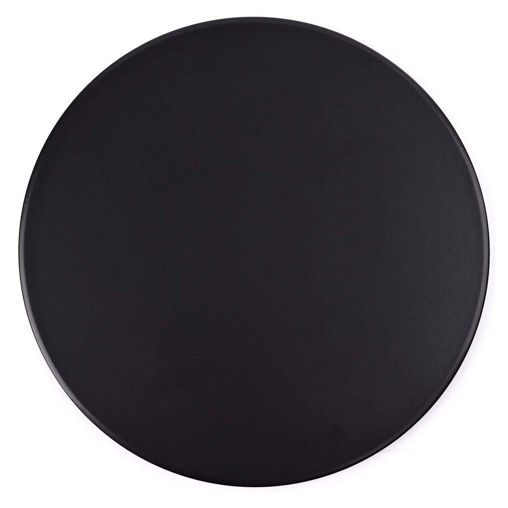 Menesia 12 Inch Black Non-Stick Ceramic Pizza Stone Pan, Round Oven Baking and Cooking Stone for Ovens & Grill & BBQ