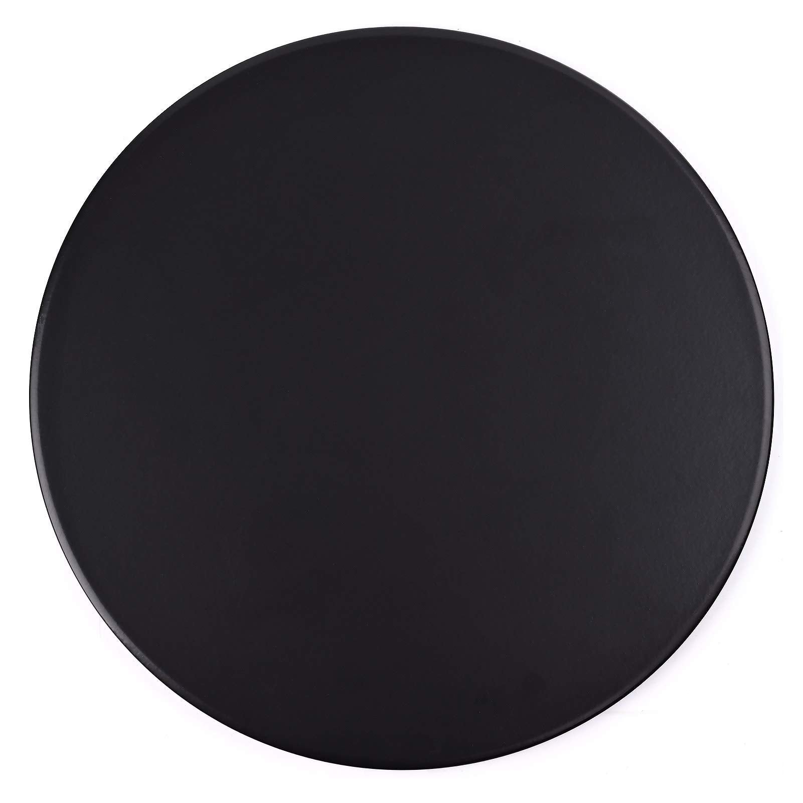 Menesia 12 Inch Black Non-Stick Ceramic Pizza Stone Pan, Round Oven Baking and Cooking Stone for Ovens & Grill & BBQ