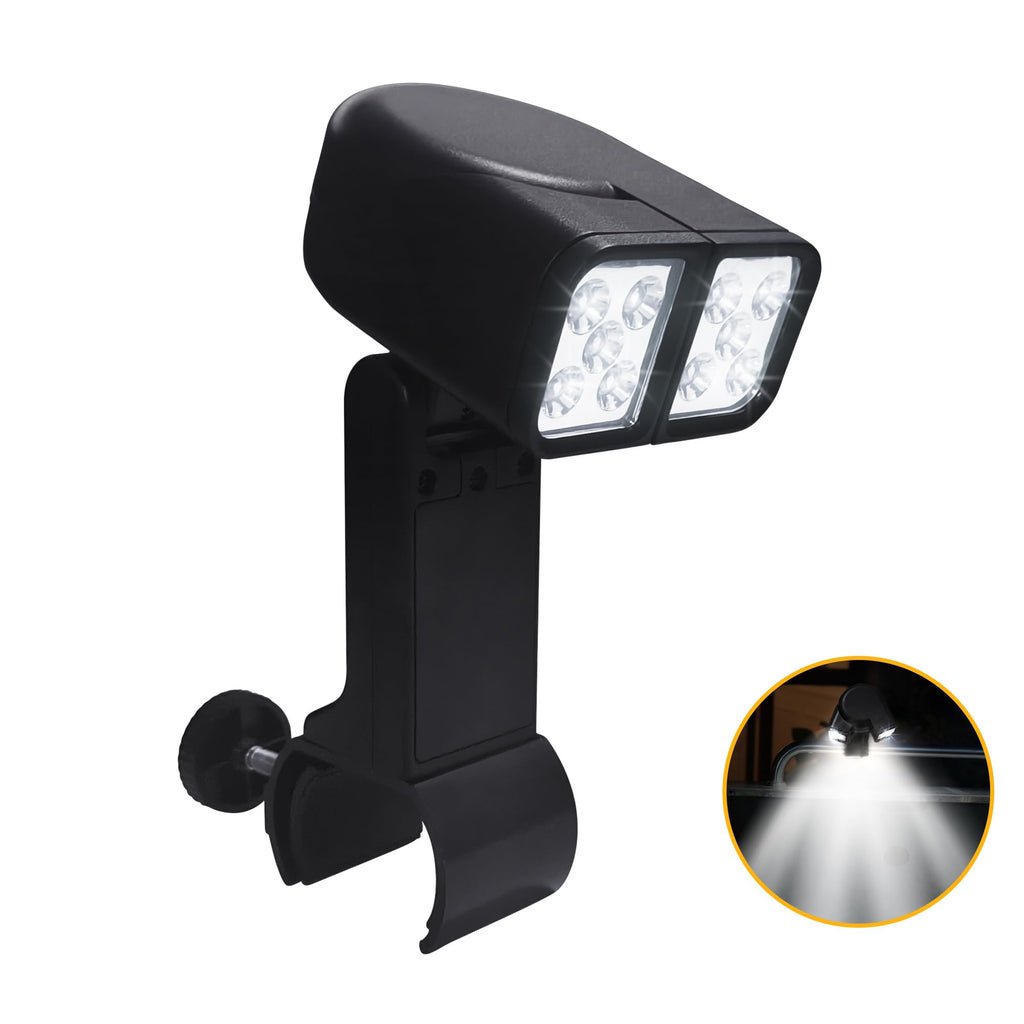 lfcfordx Grill Light - BBQ Grilling Accessories with Bright Dual Lamp Head for Smoker, Outdoor Cooking, Barbecue and Cycling Lighting, Gifts for Men