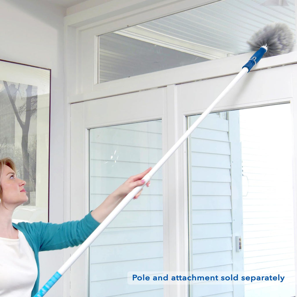 Unger Cobweb & Corner Duster – Dusters for Cleaning, Compatible with Telescopic Poles, Dusting Tools, Great for Ceilings, Moldings, HVAC & Floor Vents, and Corners