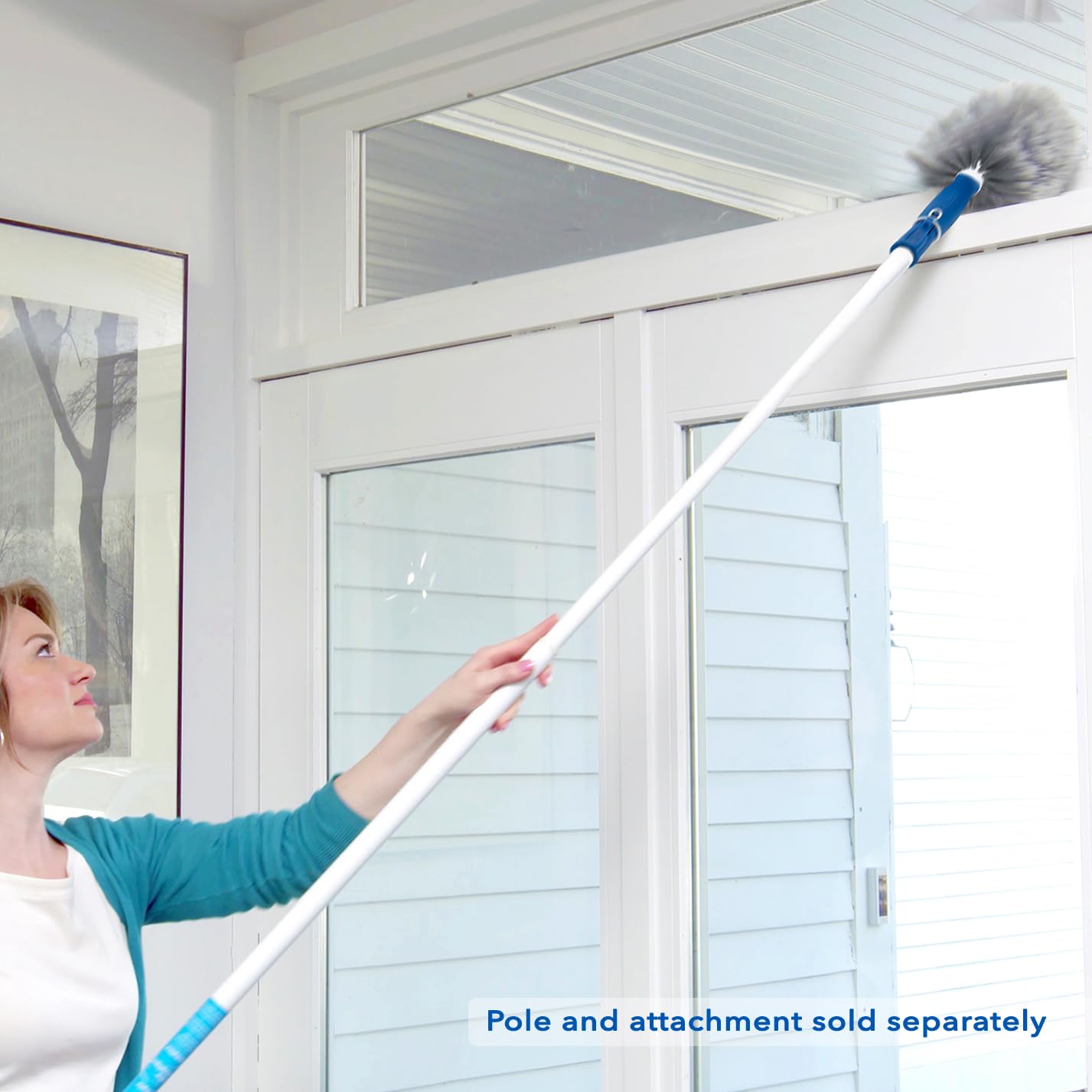 Unger Cobweb & Corner Duster – Dusters for Cleaning, Compatible with Telescopic Poles, Dusting Tools, Great for Ceilings, Moldings, HVAC & Floor Vents, and Corners