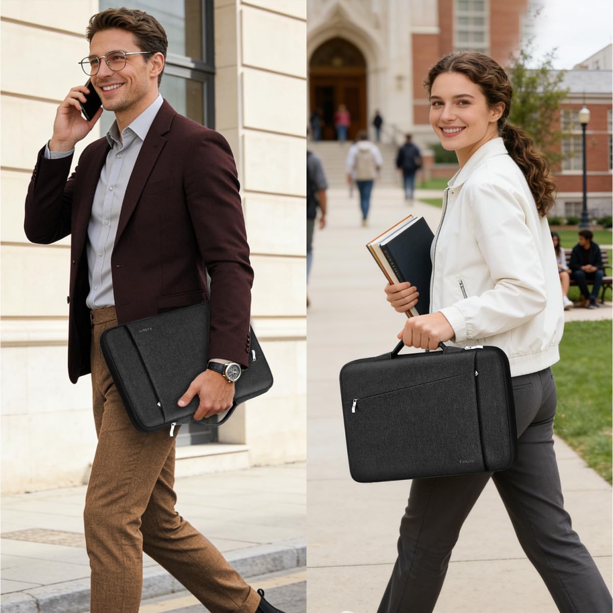 Ferkurn 14 inch Laptop Sleeve Laptop Case 14 inch Laptop Bag Compatible with 14 Macbook Pro/Max M3 M2 M1, HP Chromebook 14 Dell Inspiron XPS 14 Lenovo Asus Acer 14 inch Chromebook Case Sleeve