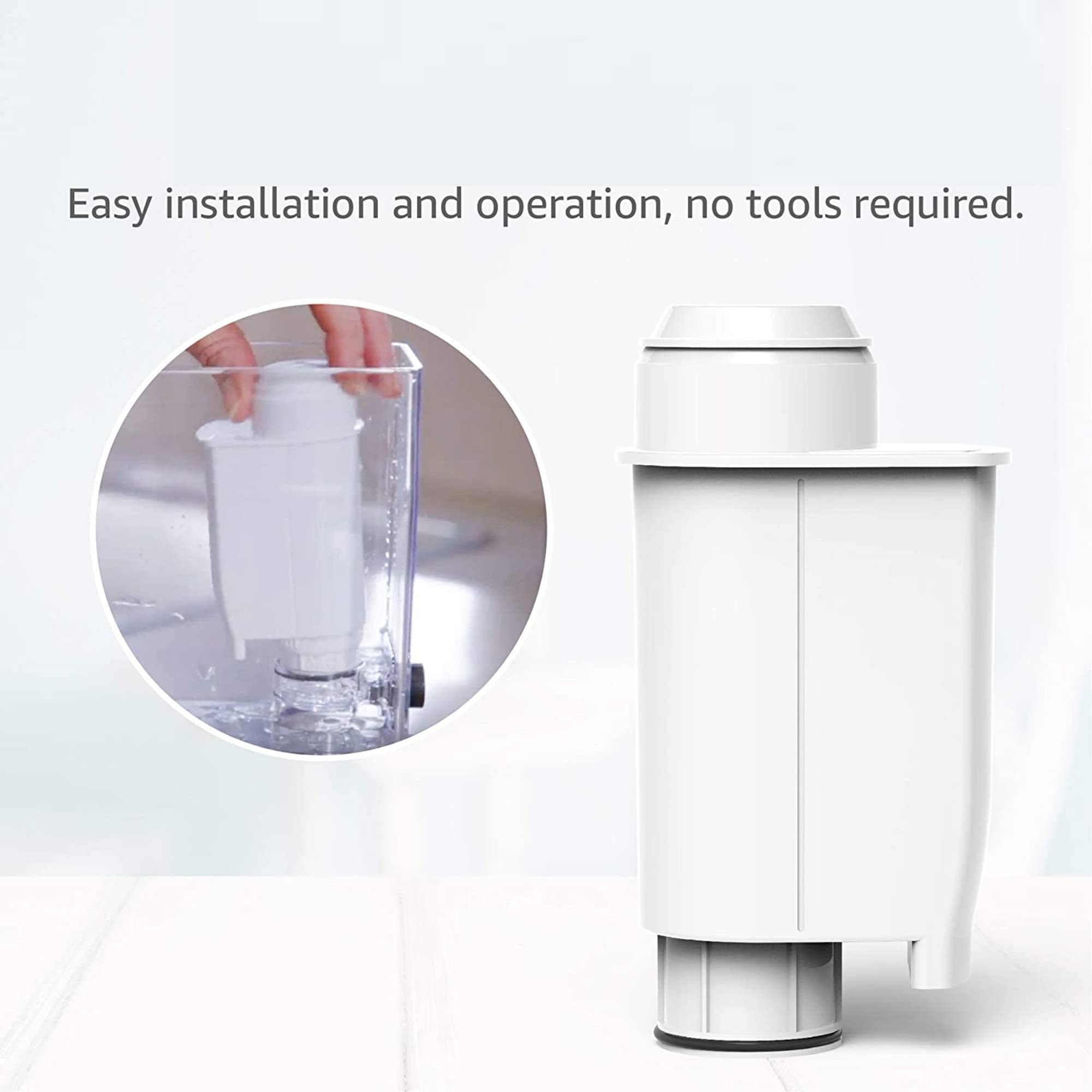 AQUA CREST Coffee Filter, Replacement for Brita® Intenza+® Water Filter Gaggia®, Philips®, Saeco®, CA6702/00, Intenza+® Water Filter, TÜV SÜD Certified (Pack of 2)