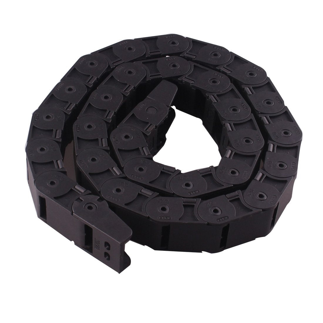 1M 18 x 25mm Plastic Open One Side Type CNC Machine Tool Cable Drag Chain Wire Carrier Black Ted Lele (18mm x 25mm)