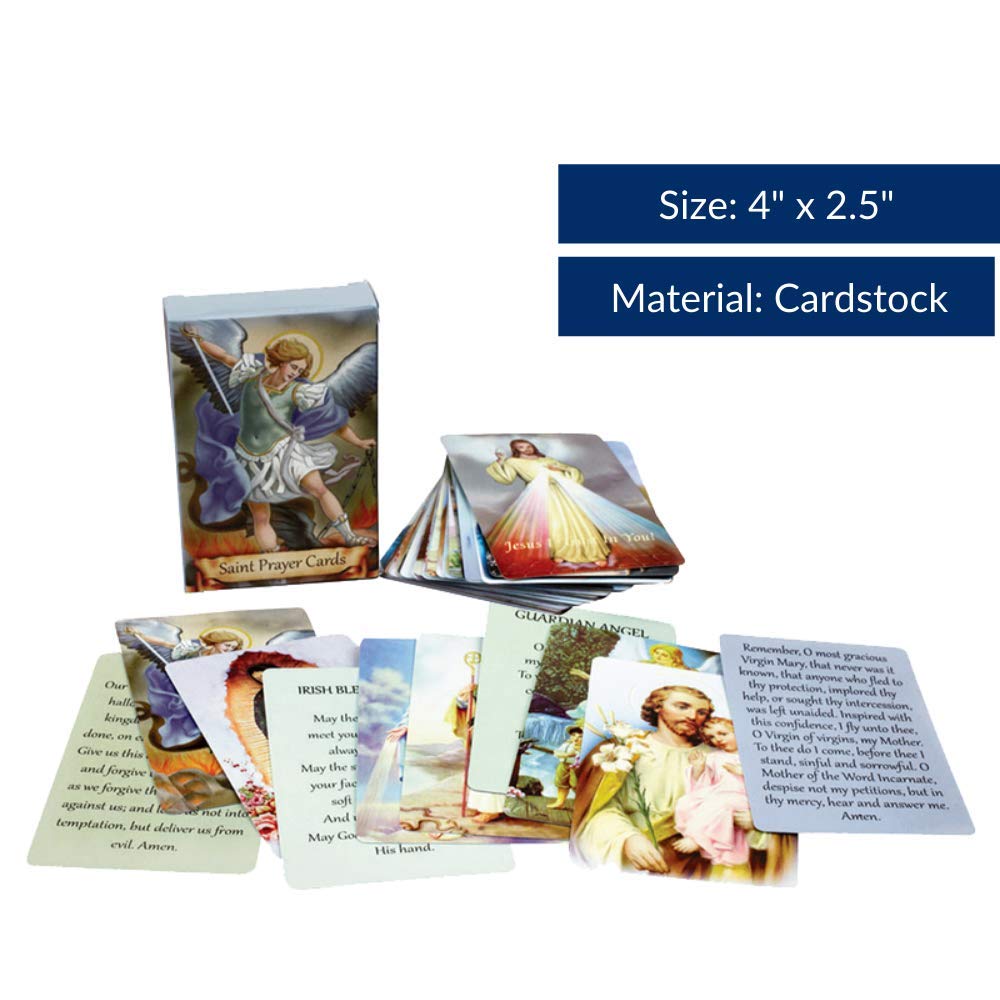 54 Holy Cards Catholic Devotional Prayer Saint Michael St Christopher Jesus