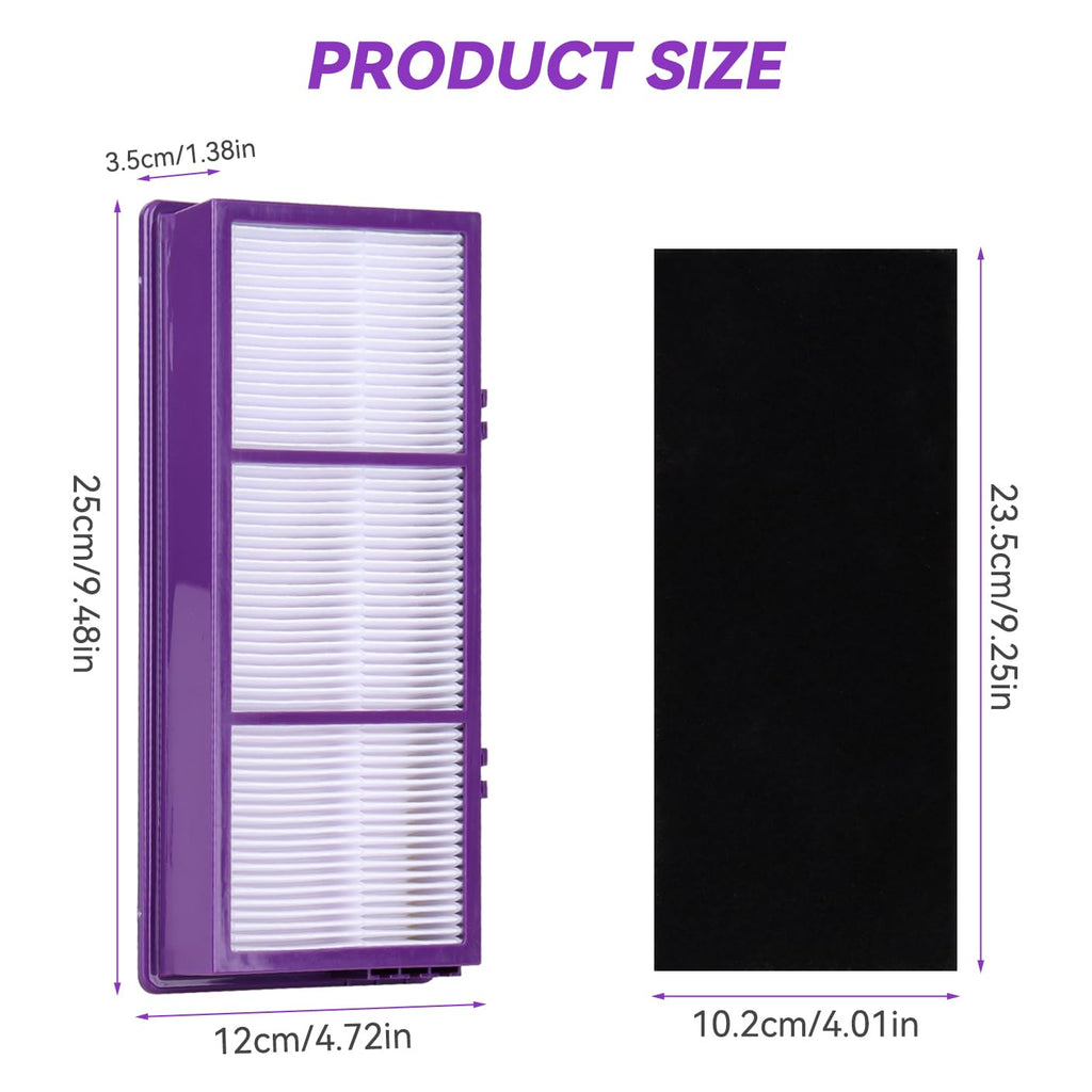HAPF300AP Filter Compatible with Holmes AER1 HAPF300AP-U4 and Bionaire Air Filters: 3 HEPA + 9 Carbon Booster Filters £¨Purple)