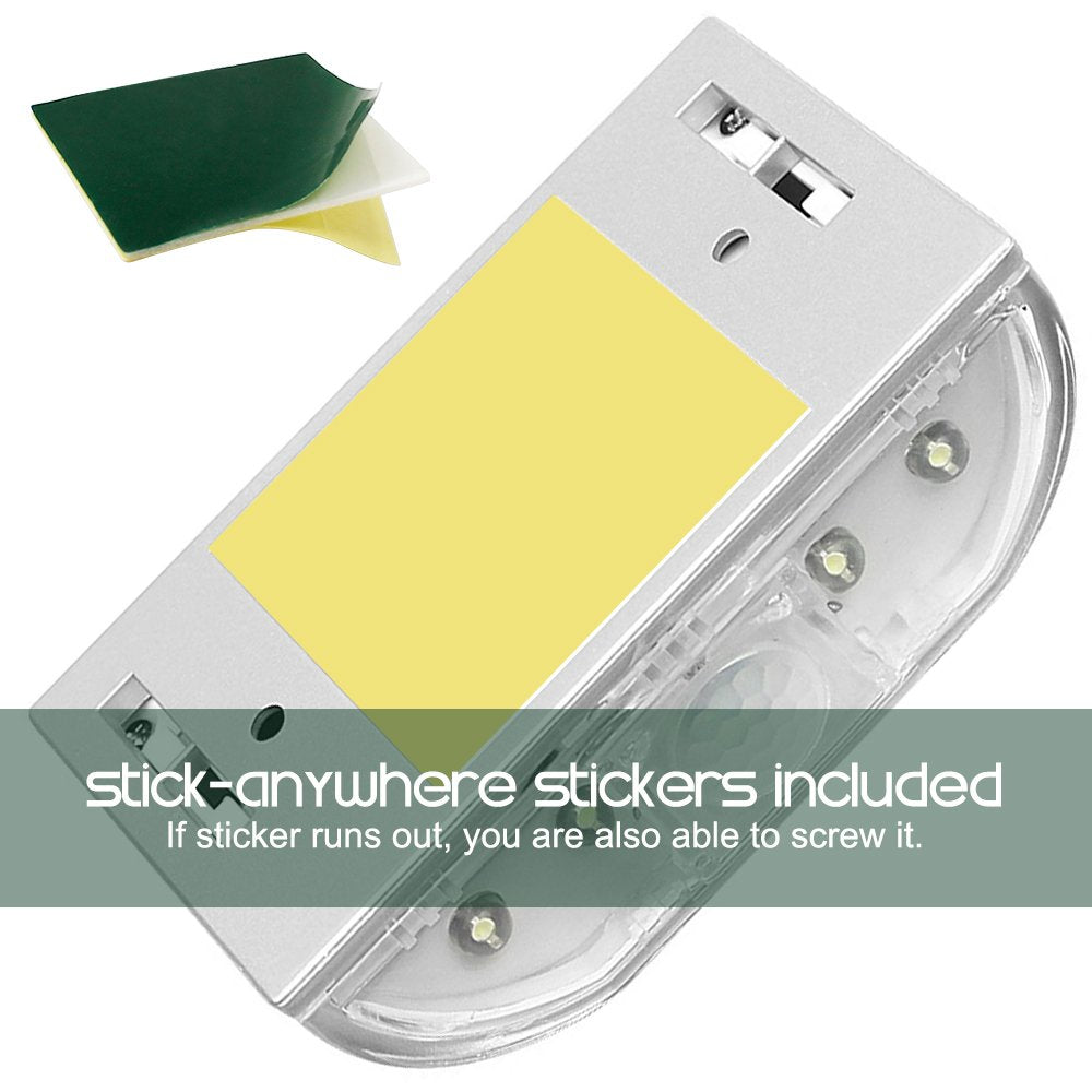 2 Pack Keyhole Light, SENHAI PIR Infrared IR Wireless Door Lock Lamp, Auto Sensor Motion Detector, 4 LED Bulbs