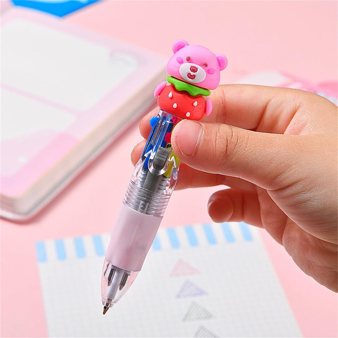 30 Pack Cute Multicolor Pens | Kawaii 4-in-1 Colors Ballpoint Pens for School Office, Classroom Prizes - Perfect Party Favors,Fun Writing Gifts for Students, Colleagues, Artists