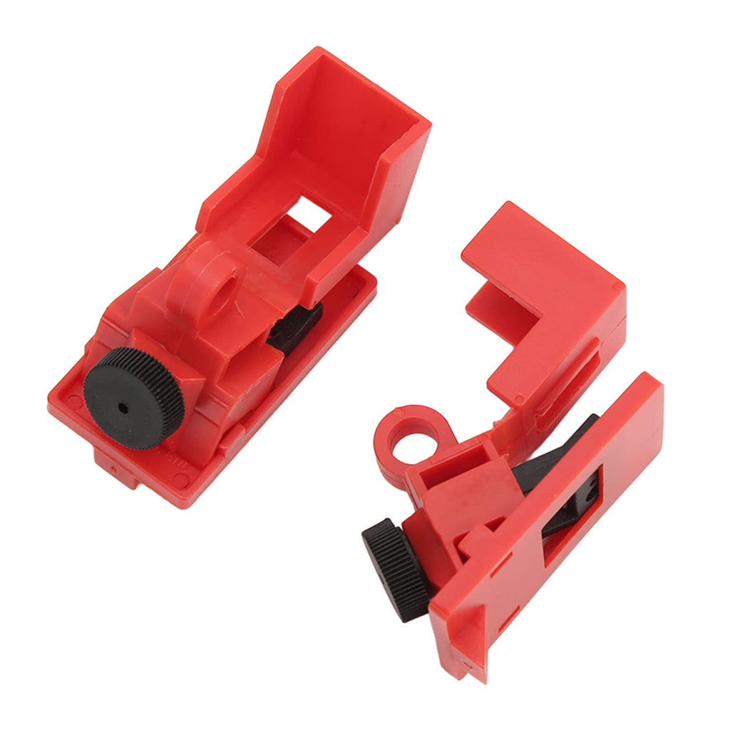 10PCS Circuit Breaker Lockout Device Clamp On Power Switch Lock Engineering Plastic Single Pole Breaker Lock Out Device for Less 16.5mm Handle