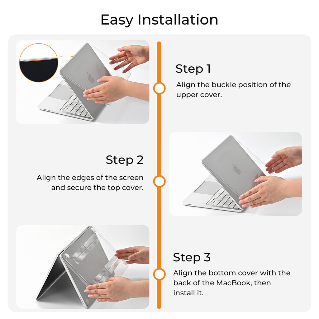 EooCoo for MacBook Neo Case 13 inch 2026 Release Model A3404, A18 Pro Chip, Ultra Thin Precision Fit Protective Hard Shell Case 4 in 1 Kit for School, Office, Travel & Daily Use, Crystal Clear