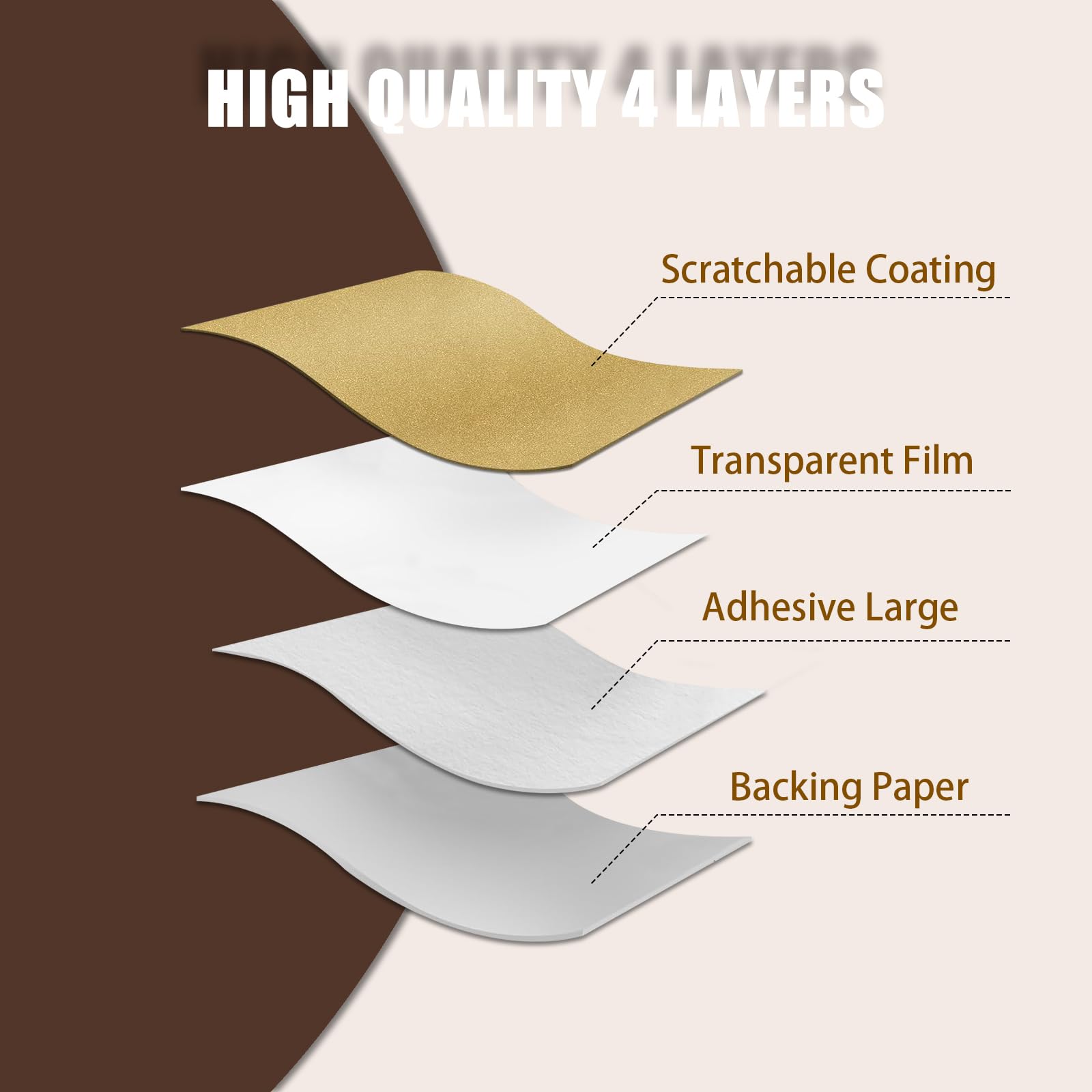 600PCS 1 Inch Scratch Off Sticker Round Labels Scratch Off Card Stickers Circle Self Adhesive Labels for Lottery Tickets DIY Reward Cards (Gold)