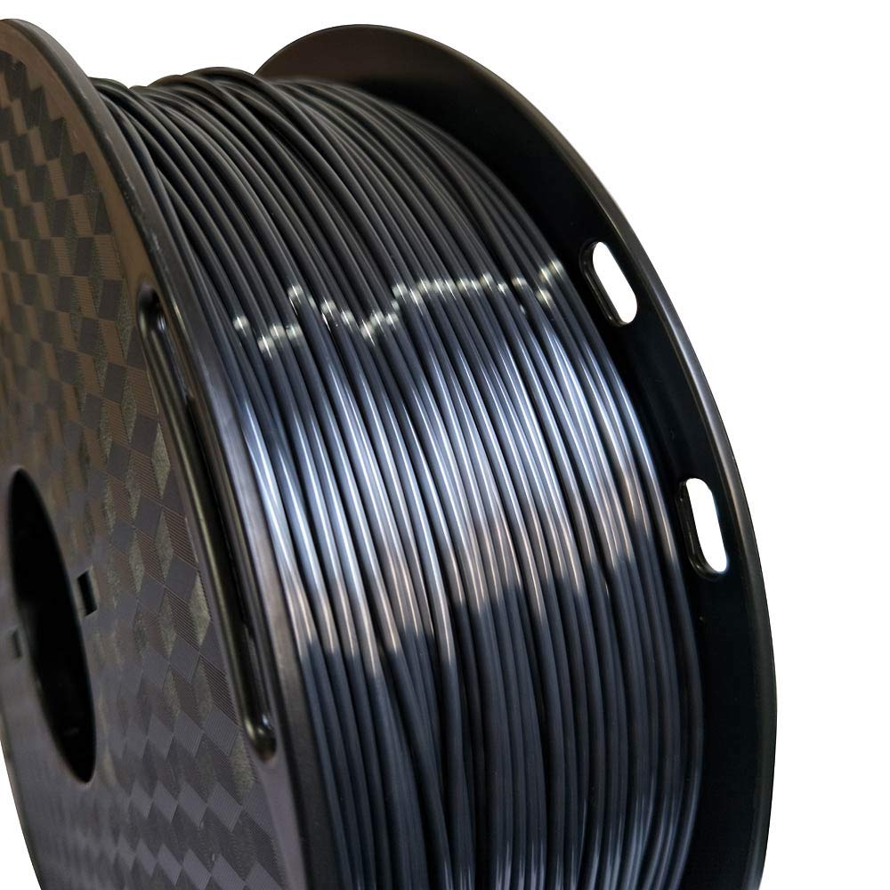CC3D Silk Black PLA Filament 1.75mm 3D Printer Silky Shine Metallic Gold PLA 3D Printing Materials 1Kg Spool Widely Compatible FDM 3D Printer