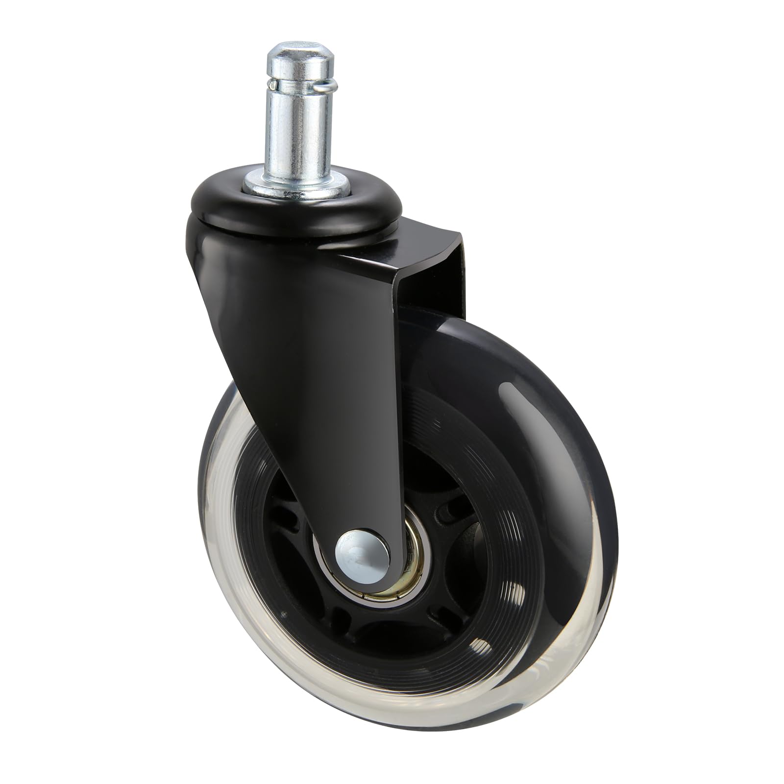 VEVOR Office Chair Wheels, Set of 5, 3 inch Caster Wheels Replacement for Hardwood Floors and Carpet, Heavy Duty Computer Gaming Desk Casters with 130 lbs Load Capacity, Universal Fit for Most Chairs