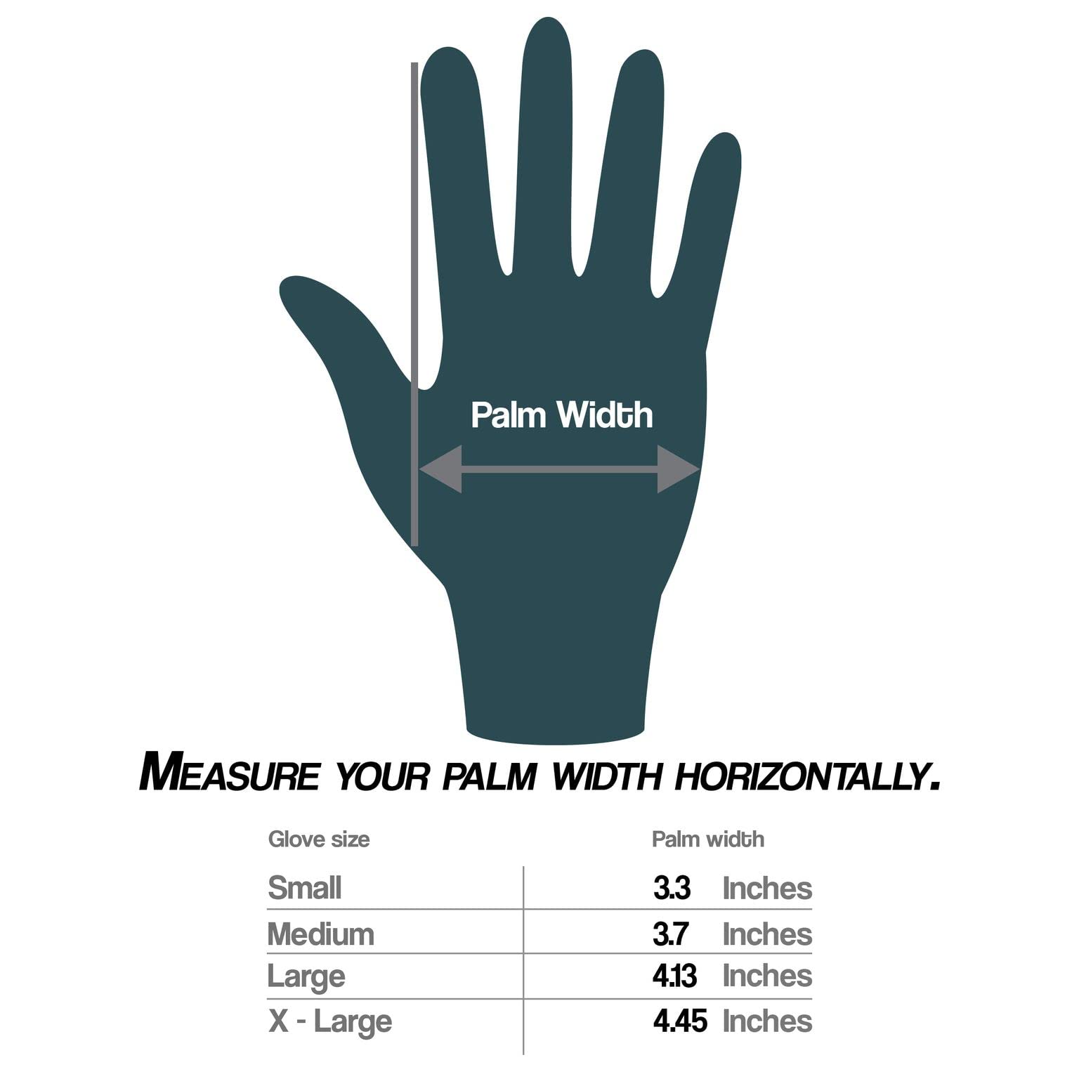L3 Level 3 Nitrile Gloves - Professional Heavy Duty Disposable Gloves - Latex Free - Fits Snug - Box of 100