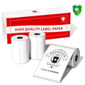 Phomemo Labels M110-300 PCS Sticker Labels for M110/M220/M260/M221/M250 Label Printer,1.97"x3.15" (50mm x 80mm), 100 Labels/Roll, for Small Business, Home, Office, Black on White