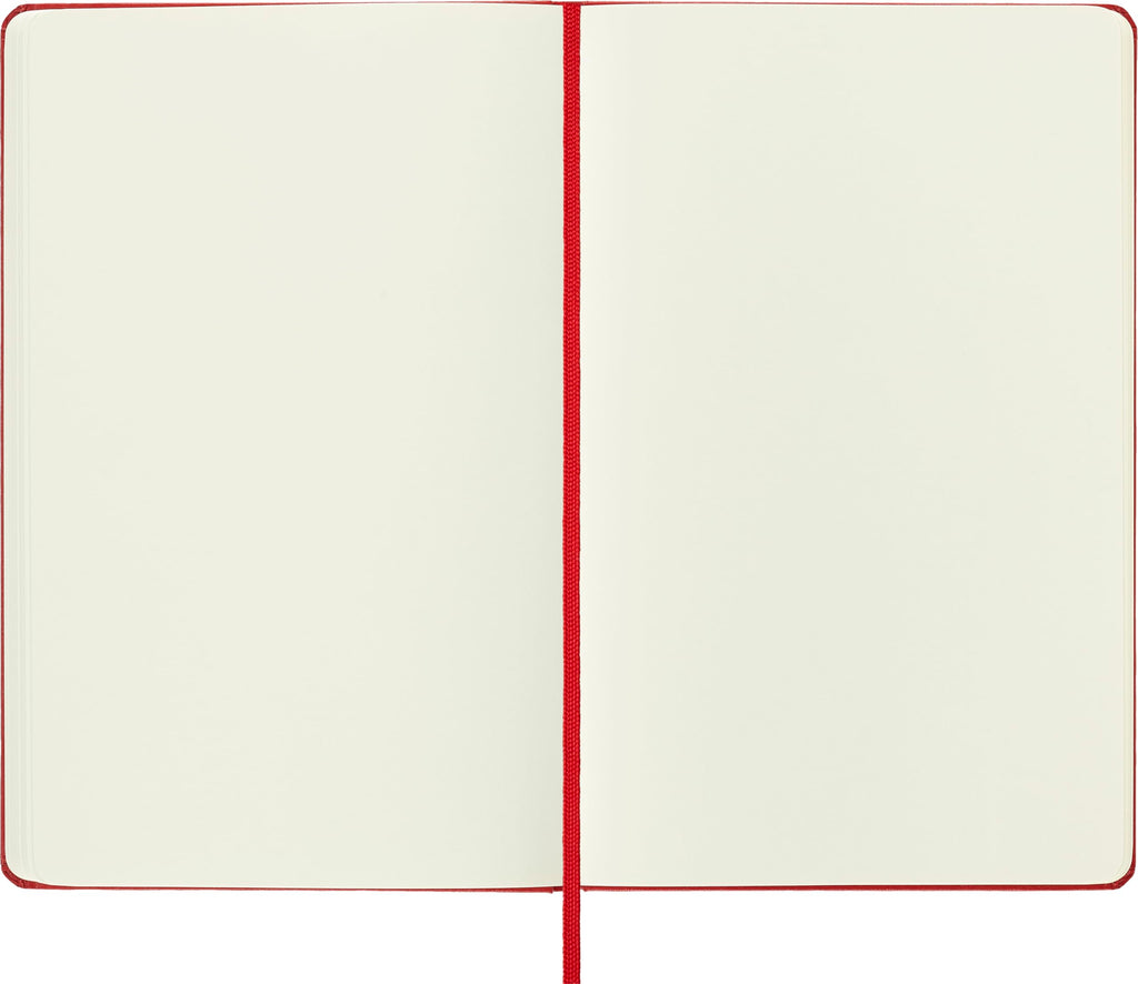 Moleskine Art Sketchbook, Hard Cover, Large (5" x 8.25") Plain/Blank, Scarlet Red, 104 Pages
