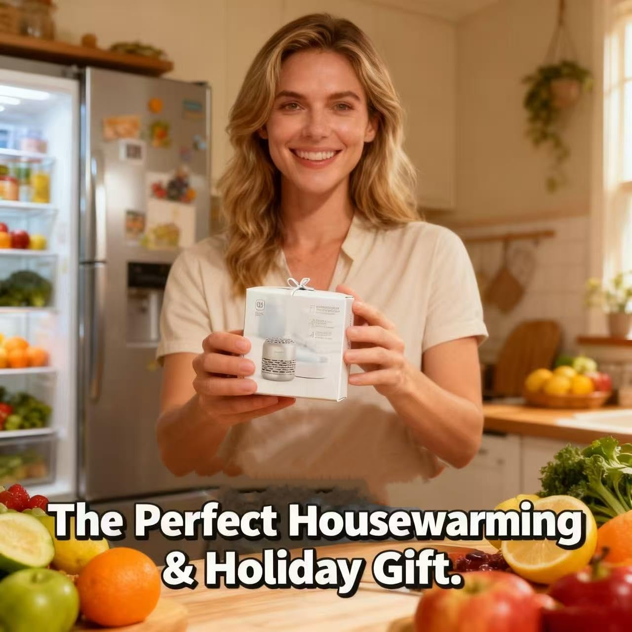 HOMIKE Refrigerator Deodorizer, Odor Eliminator,Last up to 10 Years for Car,Closet,Shoes Cabinet,Fridge and Freezer,Outperforms Baking Soda and Activated Carbon(Stainless Steel)