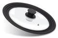 Anaeat Silicone Universal Lid for Pots, Pans and Skillets - Tempered Glass with Heat Resistant Silicone Rim Fits 10", 11" and 12" Diameter Cookware -Easy to Use Replacement Frying Pan Cover